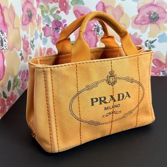 Prada Handbags - 💯Authentic Prada Canapa Tote PM Sized🍀